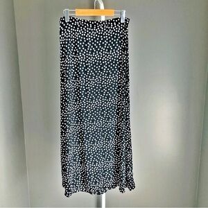 SUZY SHIER Gorgeous Polka Dots Boho  Pattern Cottagecore Summer Maxi Skirt.Small